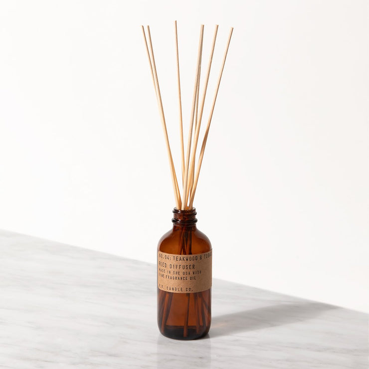 P. F. Candle Co 3.5 oz Reed Diffuser - Teakwood & Tobacco  Accessories