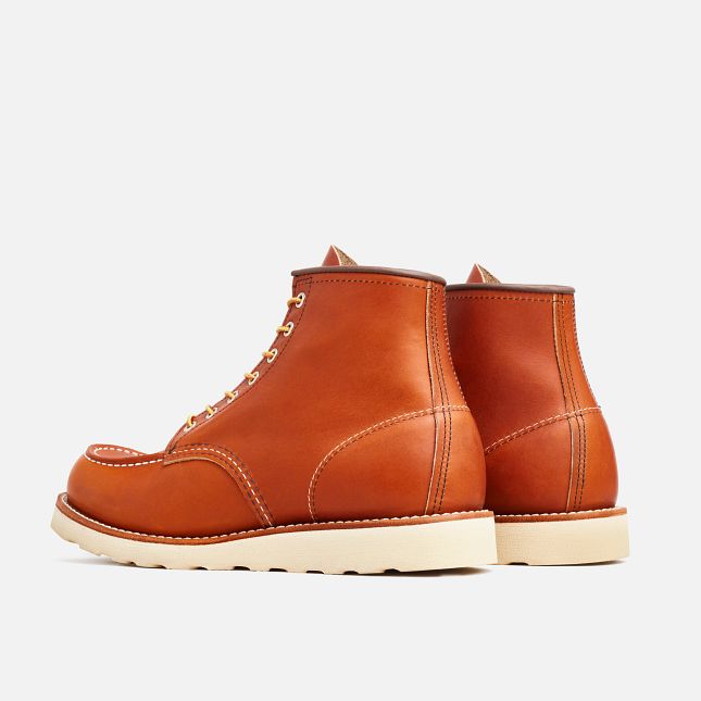 Red Wing Men's Classic Moc 6-inch Boot 875 in Brown Oro Legacy Leather  Men's Footwear