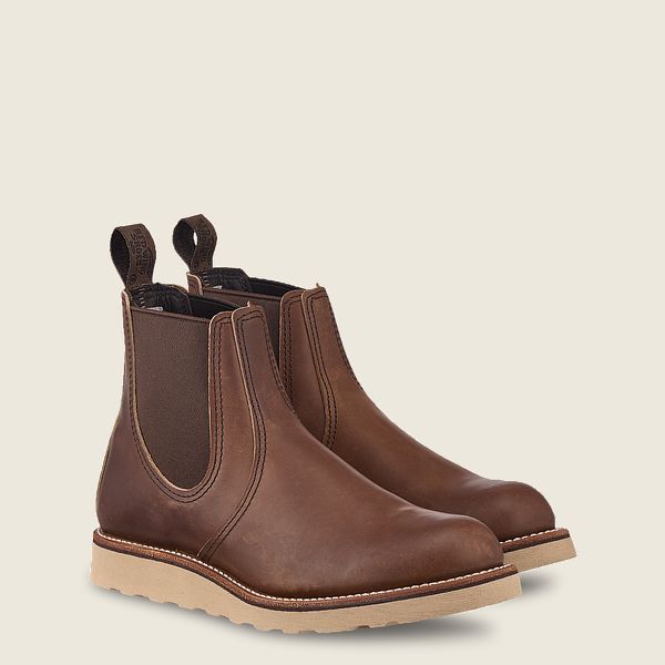 Red Wing Men's 6-Inch Classic Chelsea Boot 3190 In Amber Harness Leather  Men's Footwear
