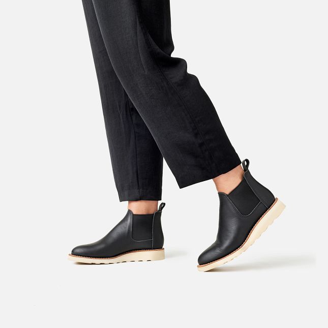 Red Wing Women's Classic Chelsea Short Boot 3444 In Black Boundary Leather  Women's Footwear