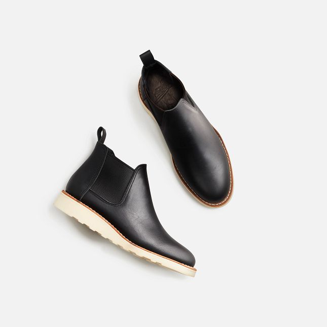 Red Wing Women's Classic Chelsea Short Boot 3444 In Black Boundary Leather  Women's Footwear