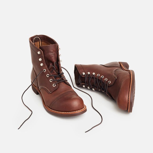 Red Wing Men's Iron Ranger 6-inch Boot 8111 In Amber Harness Leather  Men's Footwear