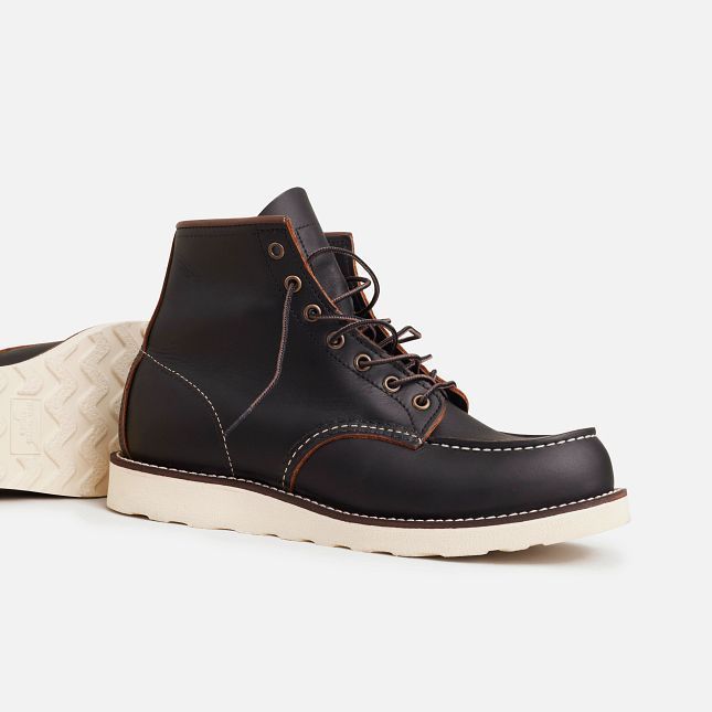 Red Wing Men's Classic Moc 6-inch Boot 8849 In Black Prairie Leather  Men's Footwear