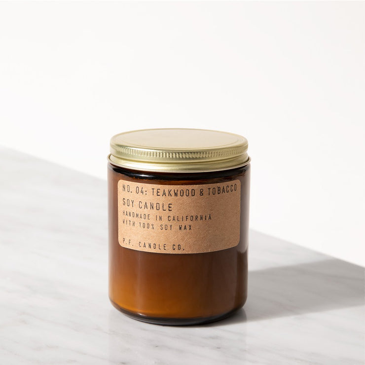 P. F. CANDLE CO. 7.2 oz Standard Soy Candle - Teakwood & Tobacco  Accessories