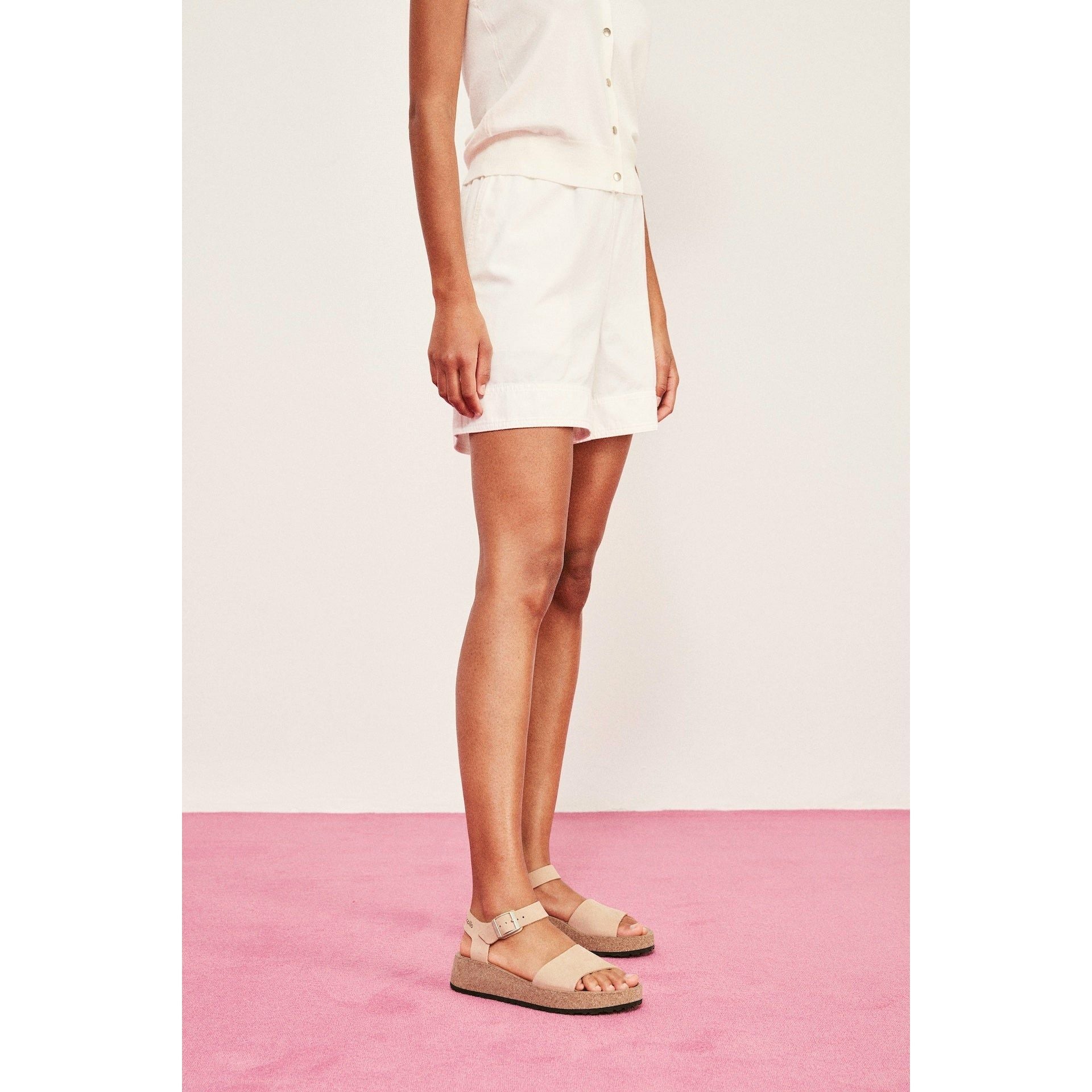 Birkenstock Glenda Nubuck Leather in Sandcastle  Women's Footwear