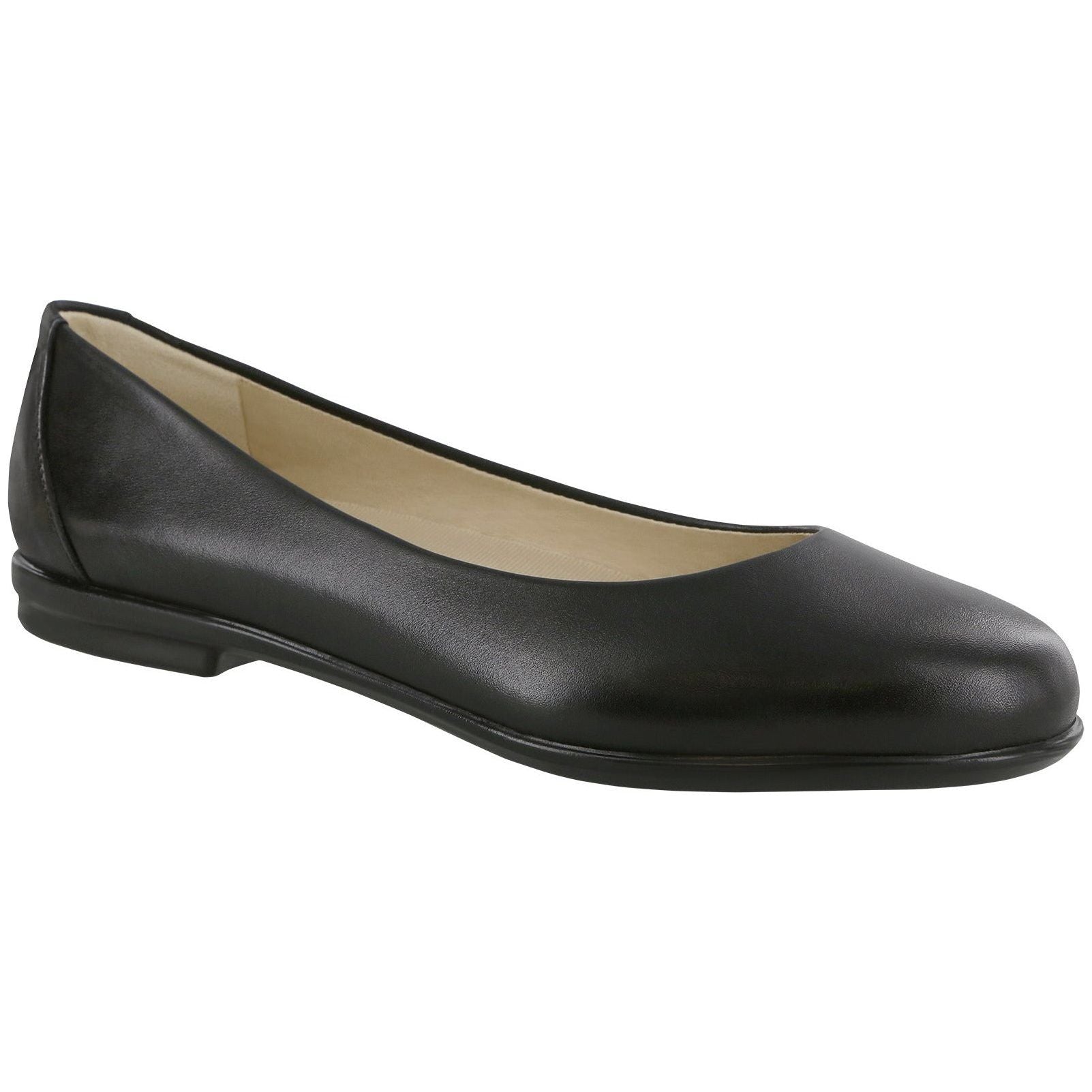 SAS Women's Scenic Ballet Flat in Black Wide  Women's Footwear