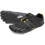 Vibram Men's V-Trail 2.0 in Black Yellow  Men's Footwear