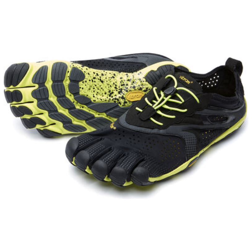 Vibram Men's V-Run in Black/Yellow  Men's Footwear