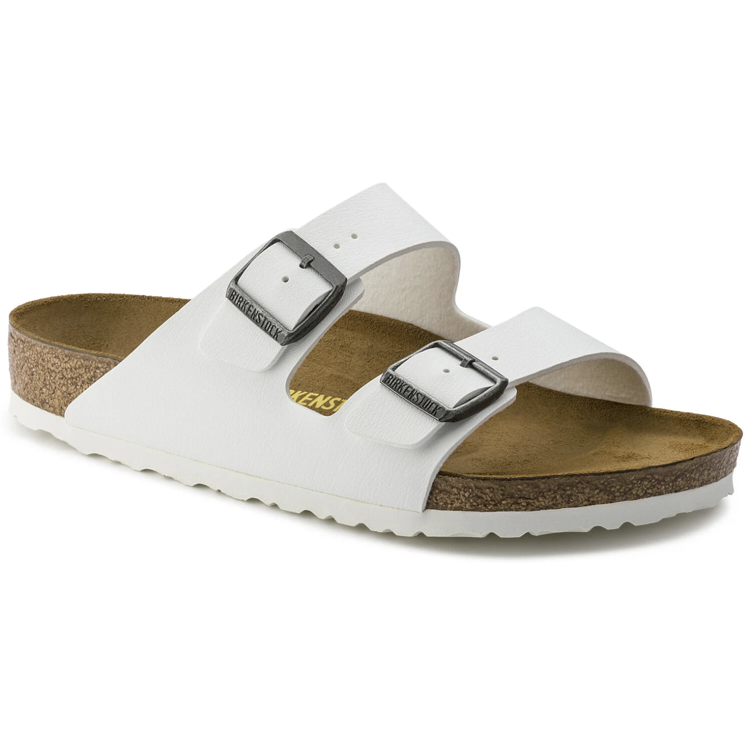 Birkenstock Arizona Birko-Flor Classic Footbed Sandal in White  Women's Footwear