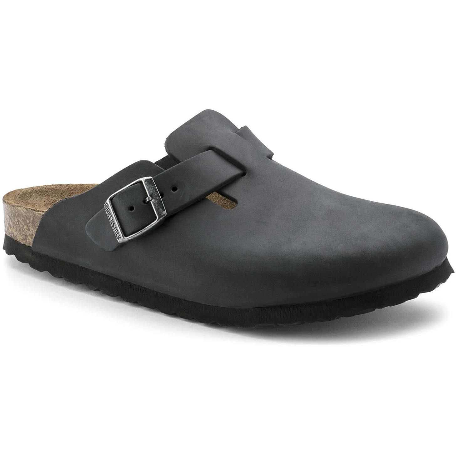 Birkenstock Boston Oiled Leather in Black