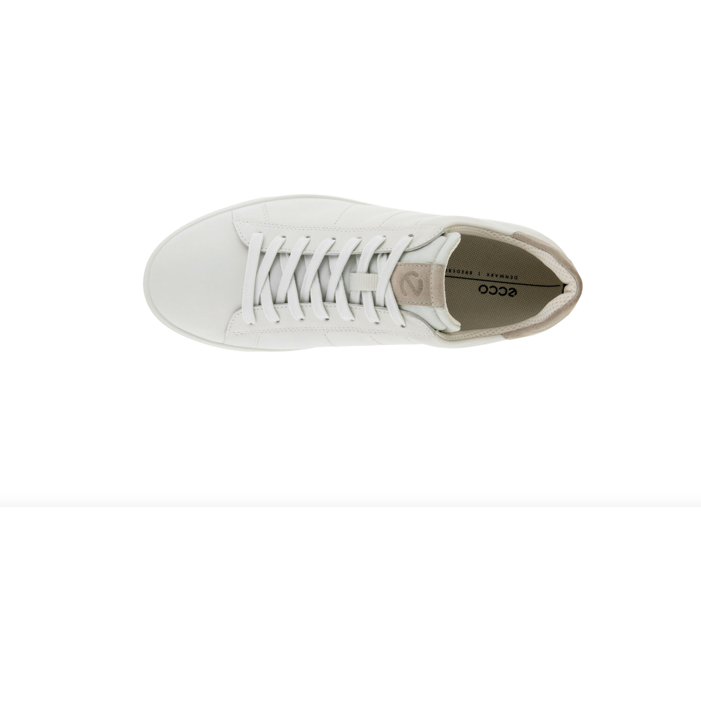 Ecco Men's Street Lite Sneaker in White Gravel  Men's Footwear