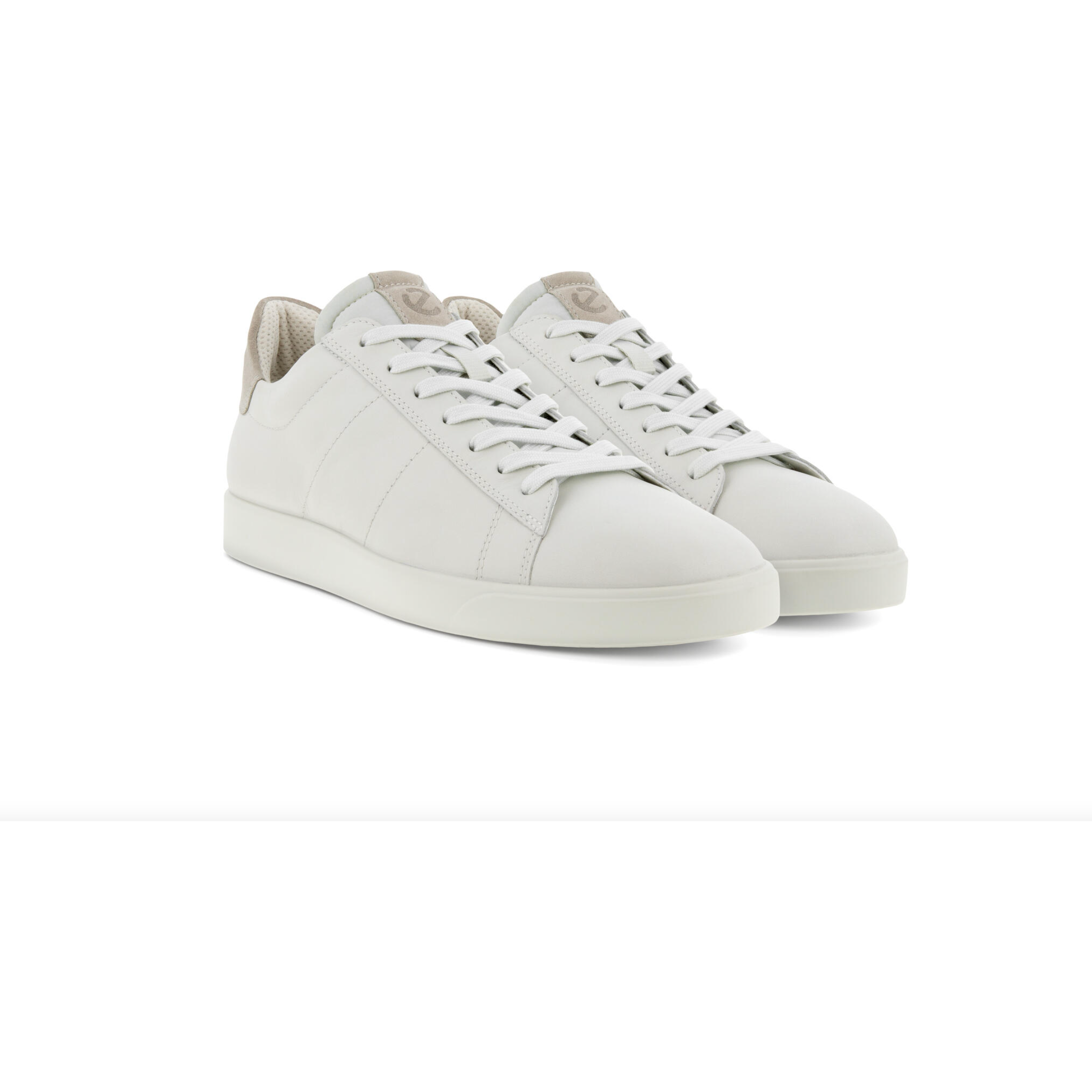 Ecco Men's Street Lite Sneaker in White Gravel  Men's Footwear