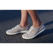 Ecco Women's Soft 7 Sneaker in Grey Rose  Women's Footwear