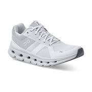 On Running Women's Cloudrunner Wide Running Shoe in White Frost