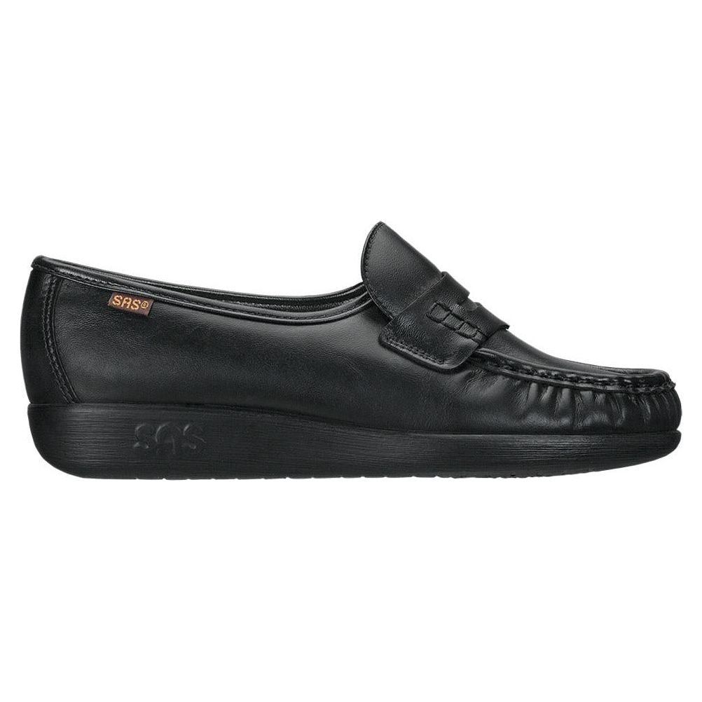 SAS Women's Classic Slip-On in Black Wide  Women's Footwear