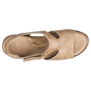 SAS Women's Suntimer Heel Strap Sandal in Beige Croc Wide