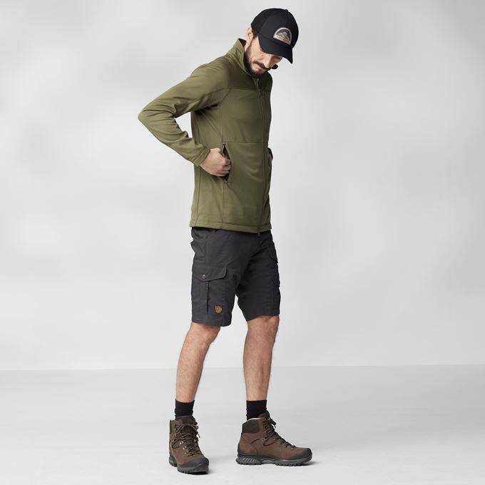 Fjallraven Men's Abisko Lite Fleece Jacket in Green  Men's Apparel