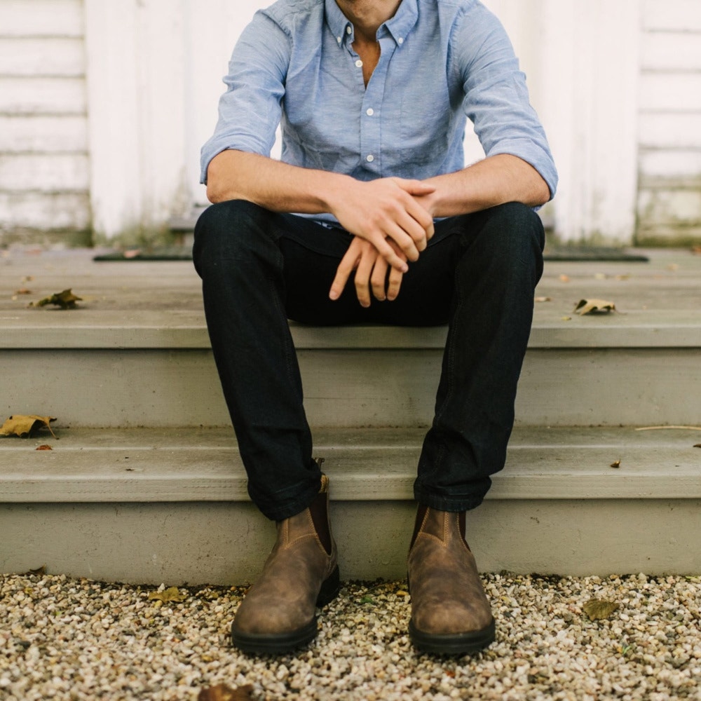 Blundstone Classic 585 Chelsea Boots in Rustic Brown  Men's Boots