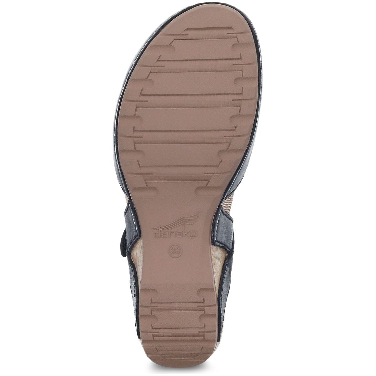 Dansko Women's Tiffani in Black Milled Burnished  Women's Footwear