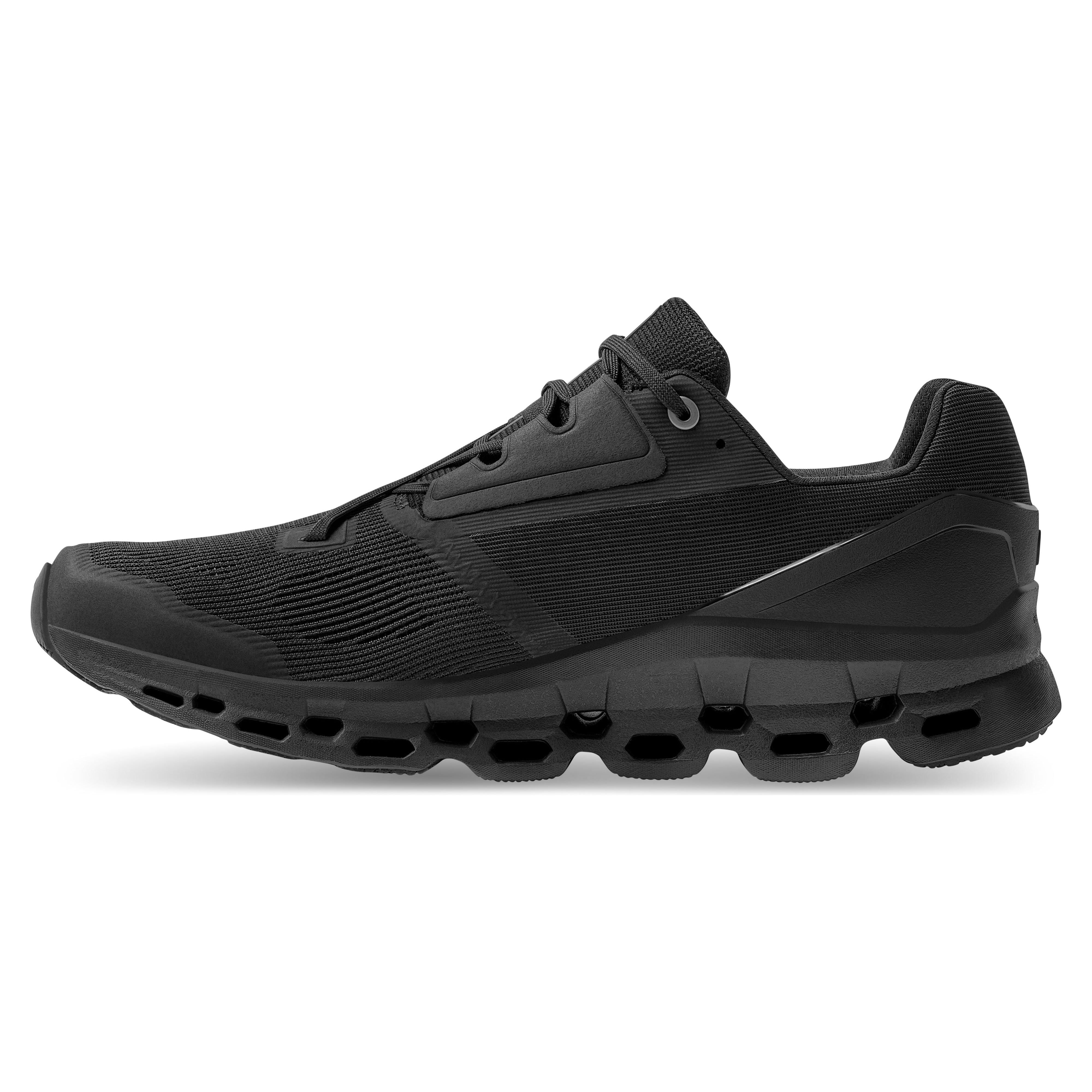 On Running Men's Cloudstratus Shoe in Black  Men's Footwear