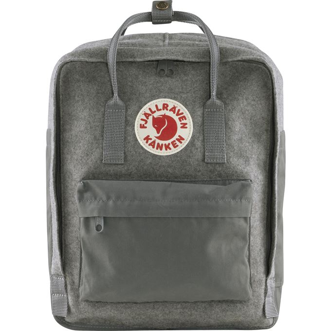 Fjallraven Kanken Re-Wool Backpack in Granite Grey