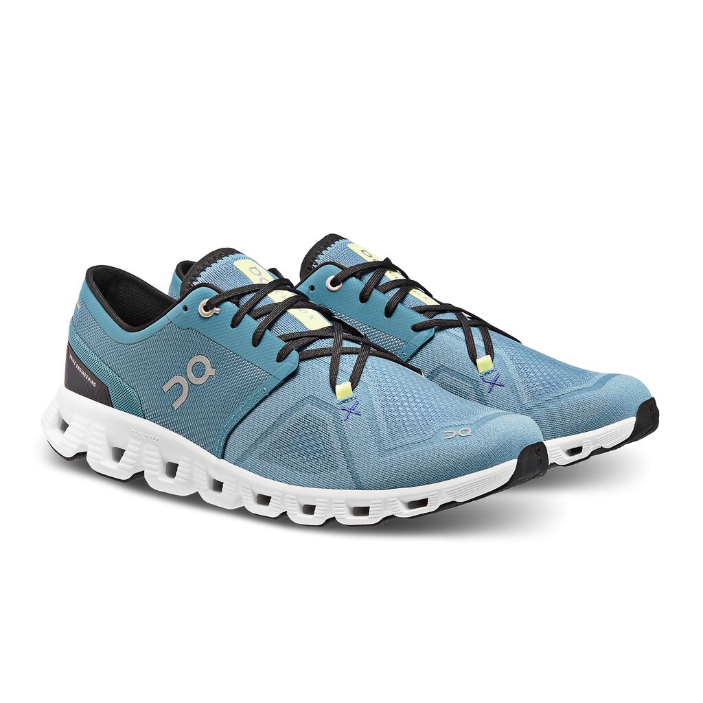 On Running Men's Cloud X 3 Shift in Pewter White  Men's Footwear