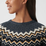 Fjallraven Women's Ovik Knit Sweater in Chalk White-Flint Grey  Women's Apparel