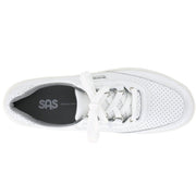 SAS Women's Sporty Lux Lace Up in White Wide  Women's Footwear