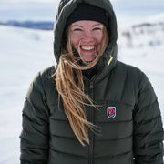 Fjallraven Women's Expedition Pack Down Hoodie in Navy