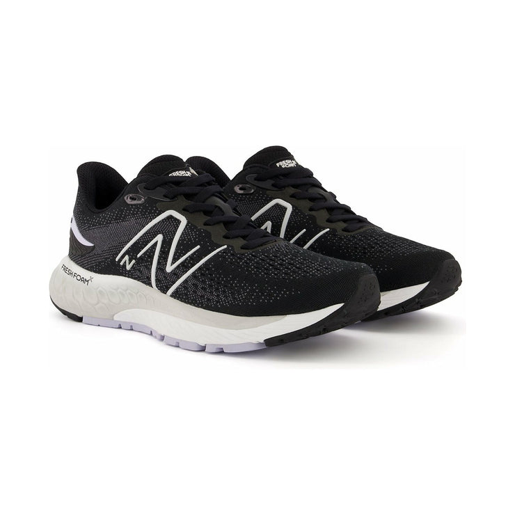 New Balance Womens Fresh Foam X 880v12 in Black with Violet Haze and Steel  Shoes