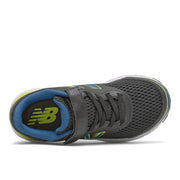 New Balance Kids 680v6 In Black with Oxygen Blue and Sulphur Yellow